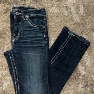 Salvage Blue Straight Leg Jeans Classic Style
